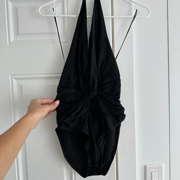 ALEXANDRE VAUTHIER Viscose Stretch Deep V-neck Bodysuit In Black size 36 - Picture 4 of 14